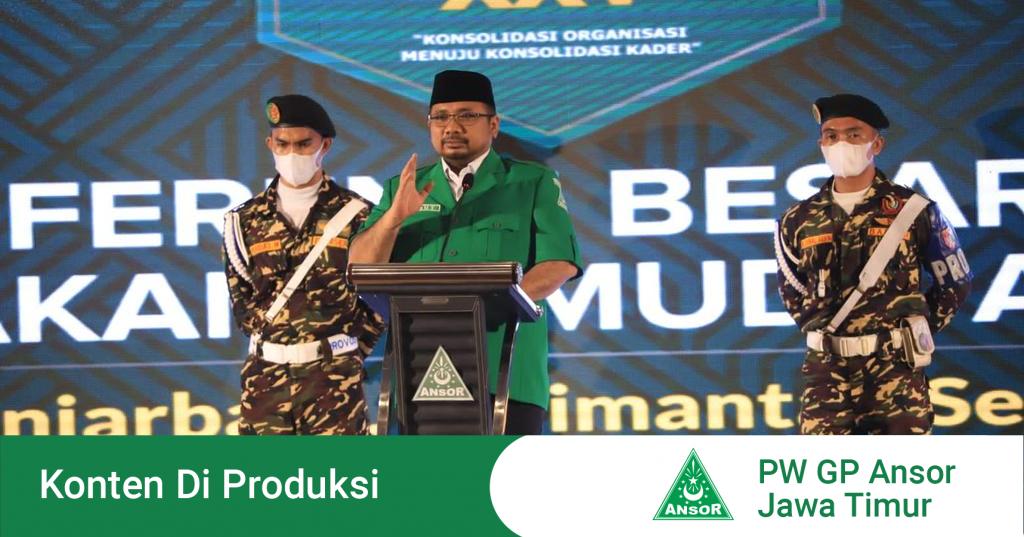 Covid Mereda Gus Yaqut Kongres Gp Ansor Segera Dipersiapkan Pw