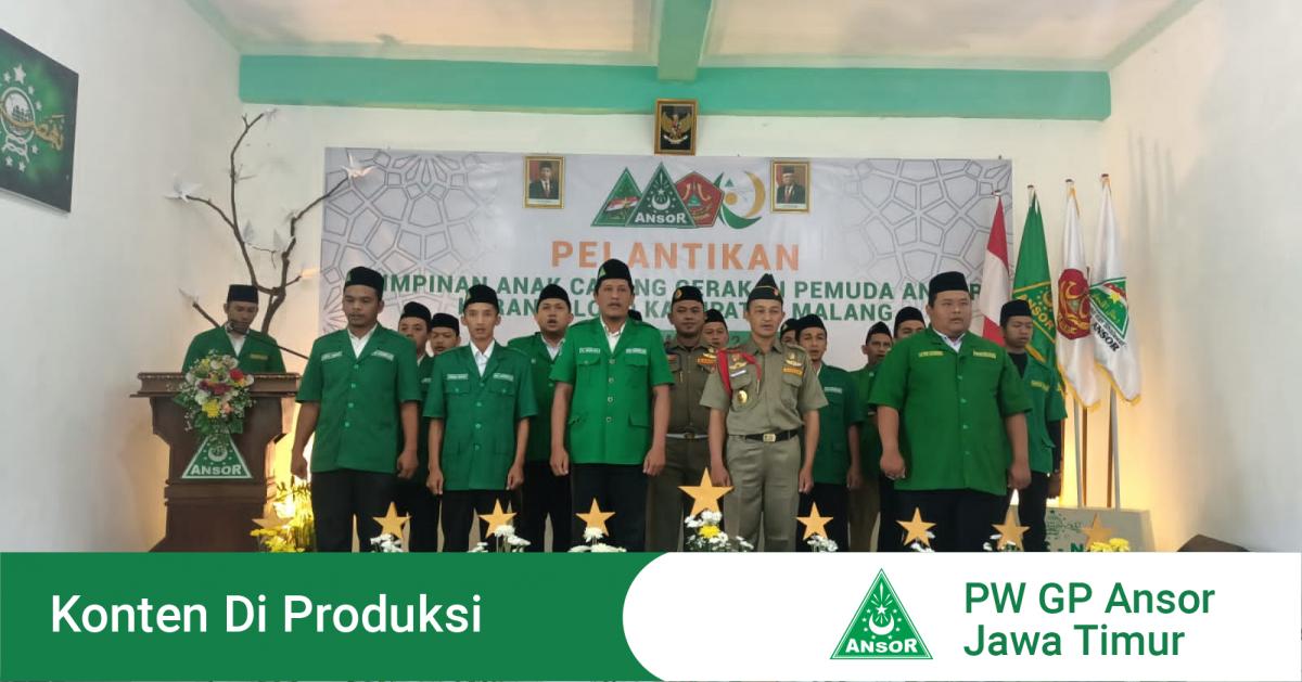 Pac Gp Ansor Karangploso Gelar Pelantikan Masa Khidmat Pw