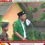 Diguyur Hujan Deras, Apel Pembukaan Susbalan Satkorwil Banser Jatim dan Satkorcab Banser Gresik Tetap Berlangsung