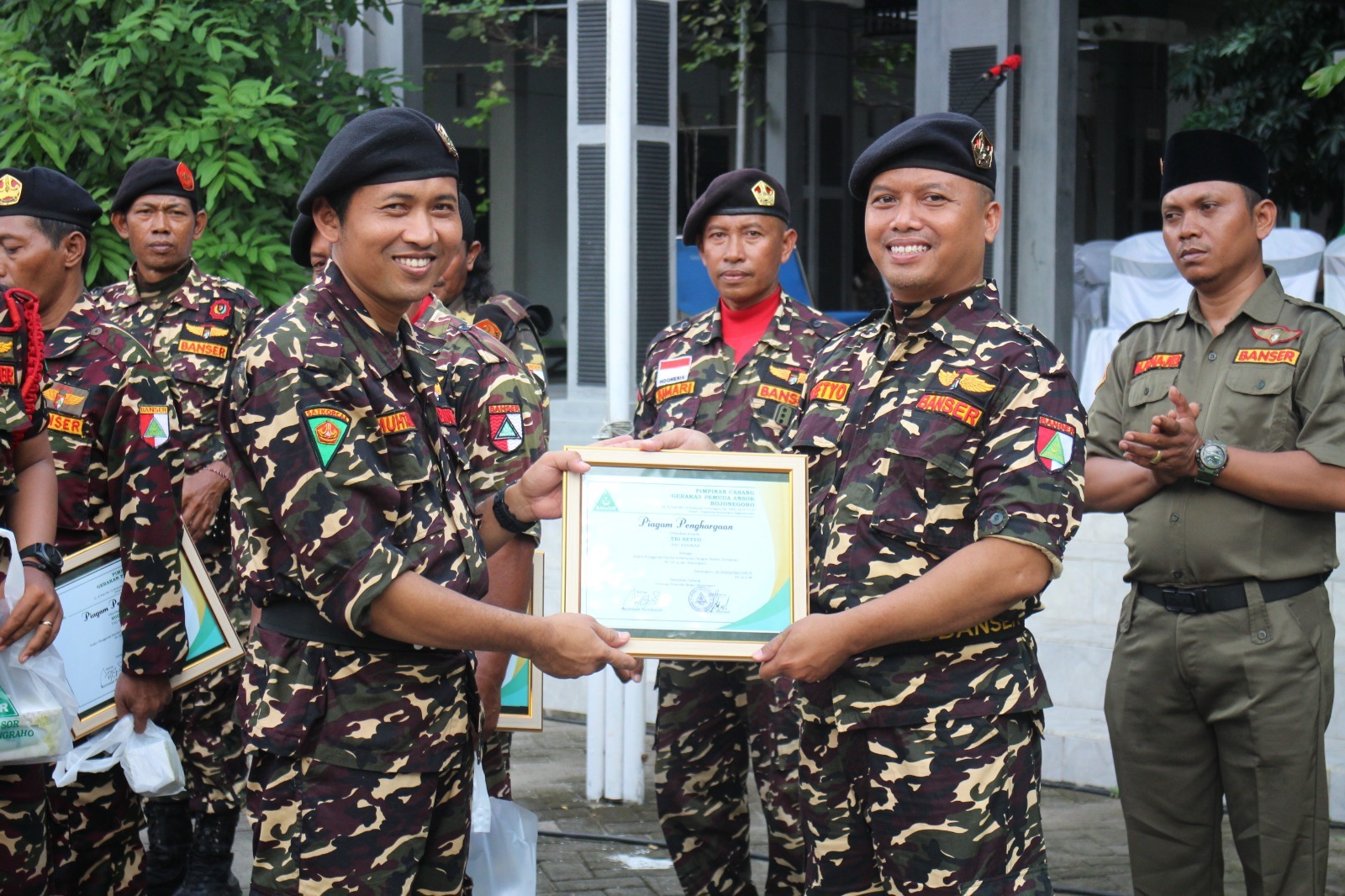 Banser Bojonegoro Gelar Apel Ketahanan Pangan