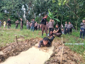 Puluhan Pemuda NU Ikut Diklatsar II Banser PAC Ansor Palengaan Pamekasan