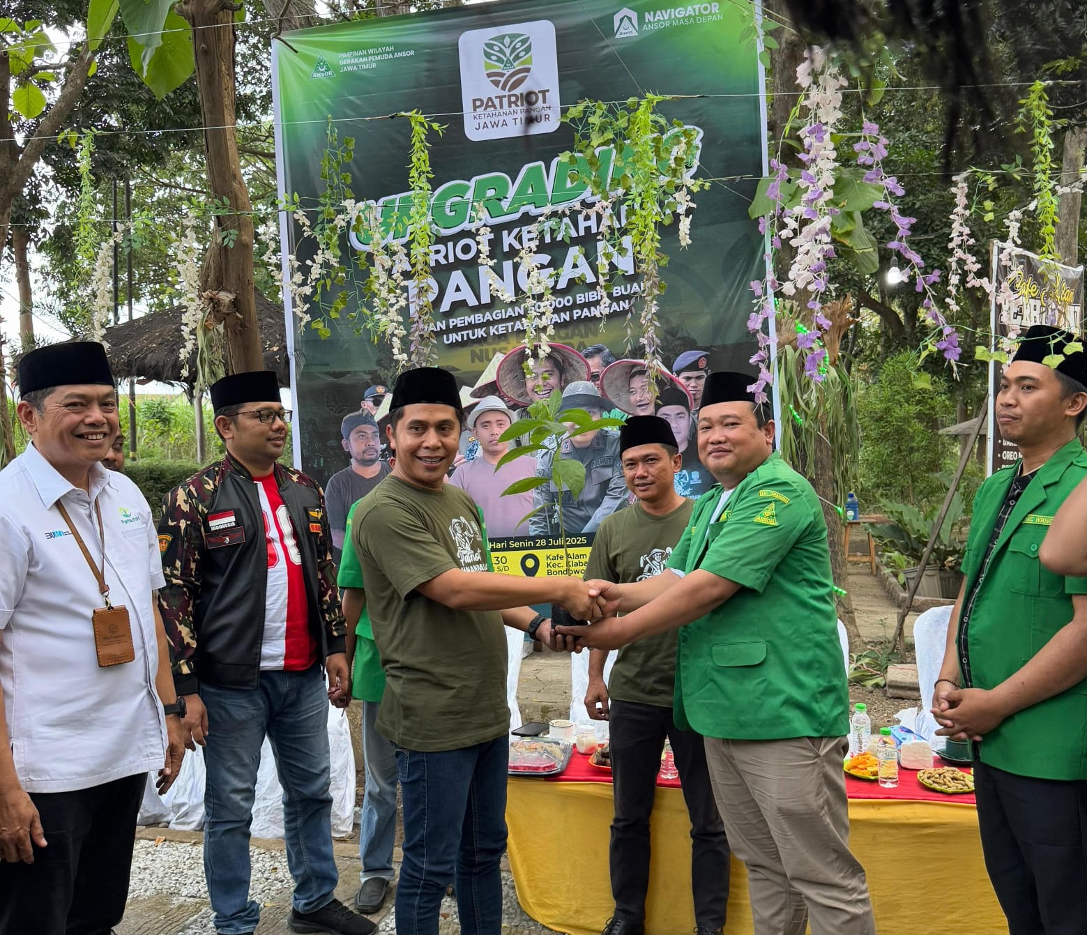 Upgrading Patriot Ketahanan Pangan dan Distribusi 50.000 Bibit Buah oleh Satgas Ansor Jatim di Bondowoso
