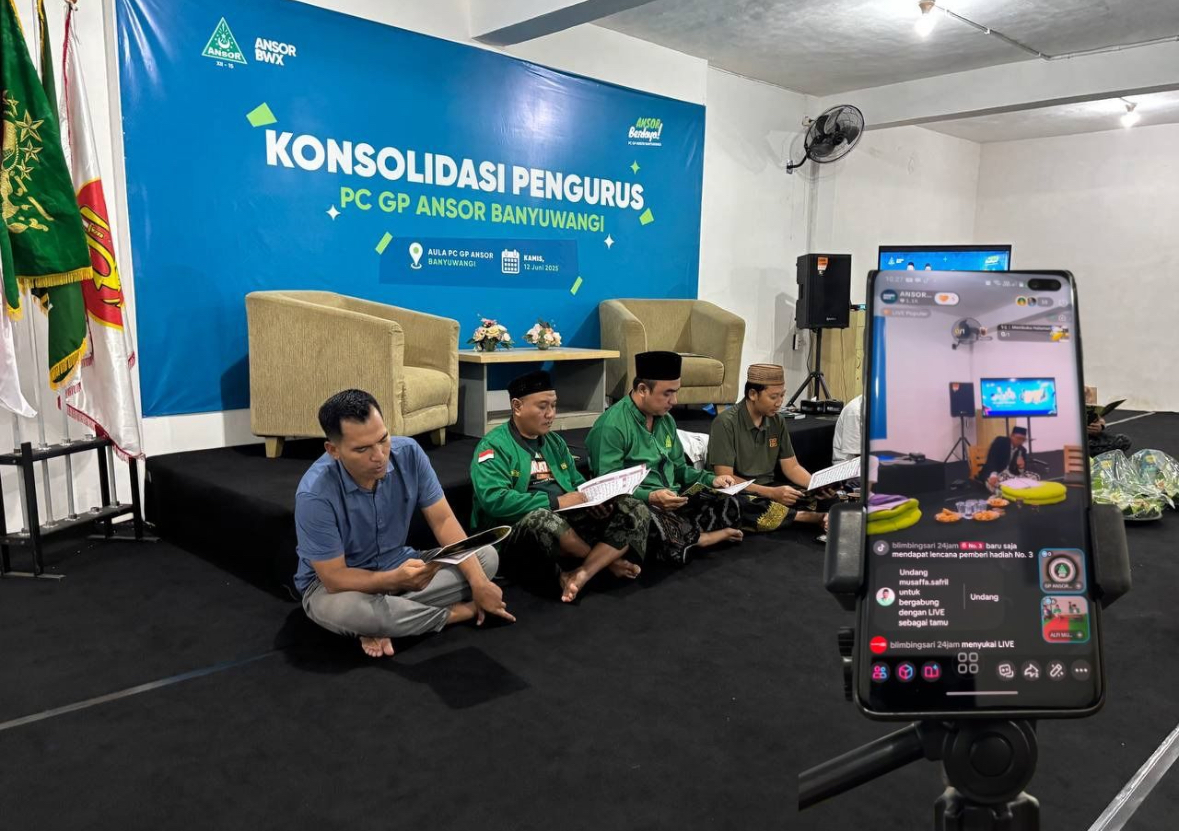 GP Ansor Banyuwangi Gelar Khotmil Quran Serempak, Siarkan Langsung melalui TikTok