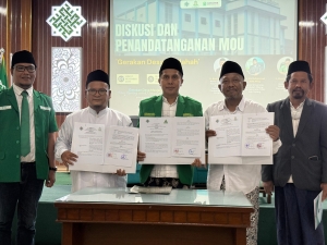 Ansor Jawa Timur dan Universitas Al-Qolam Malang Tandatangani MoU Gerakan Desa Maslahah