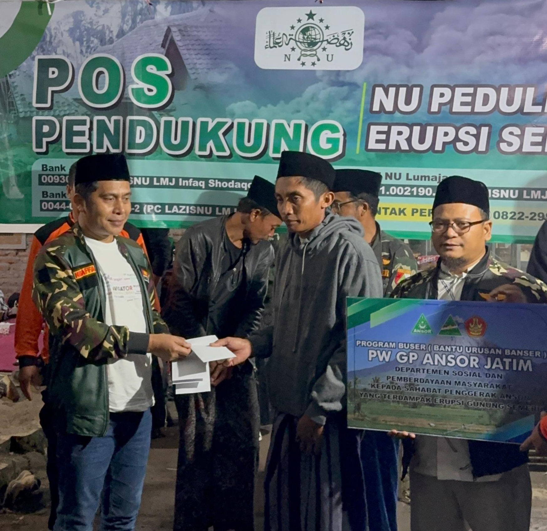 Semeru Berduka, Ansor–Banser Menyatu dalam Gerakan Kemanusiaan