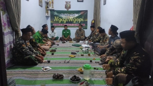 Bahas Strategi Pengamanan hingga Akar Sejarah, Ngaji Ngopi Banser Sumbersuko Berlangsung Kritis
