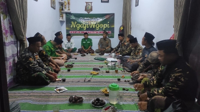 Bahas Strategi Pengamanan hingga Akar Sejarah, Ngaji Ngopi Banser Sumbersuko Berlangsung Kritis