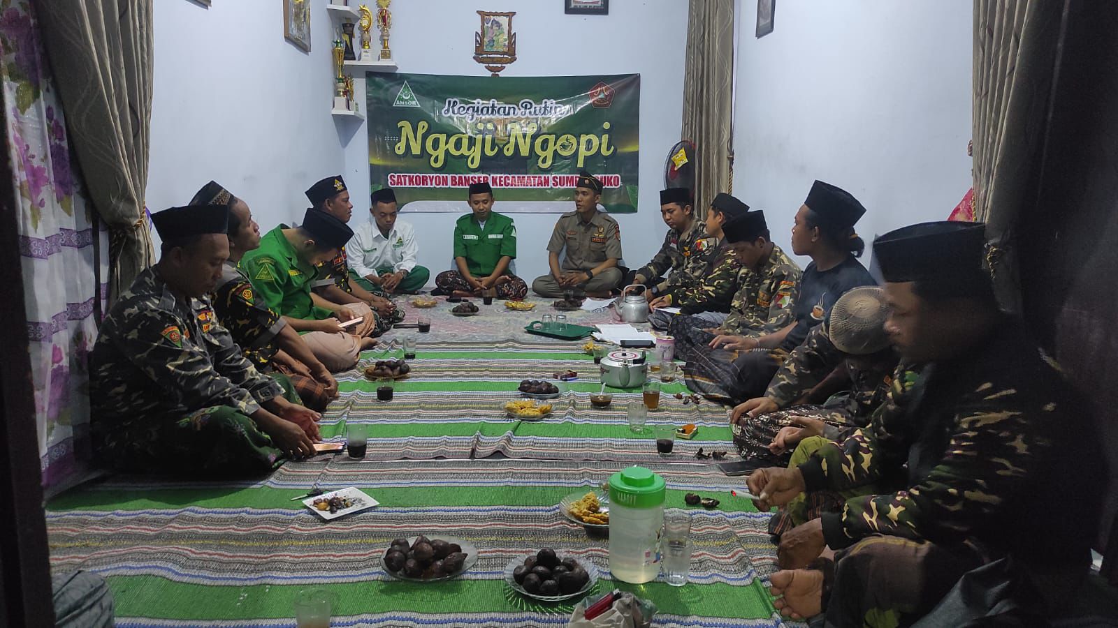 Bahas Strategi Pengamanan hingga Akar Sejarah, Ngaji Ngopi Banser Sumbersuko Berlangsung Kritis