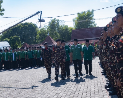 Peringati Harlah ke-92, PC GP Ansor Lamongan Gelar Apel 1.500 Pasukan